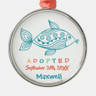 Adopted from Foster Care Fish - Custom Name Metal Tree Decoration