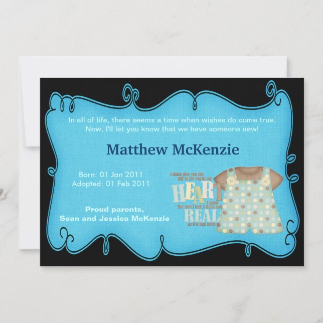 Adoption Announcement (Front)