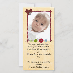 adoption announcement photocard