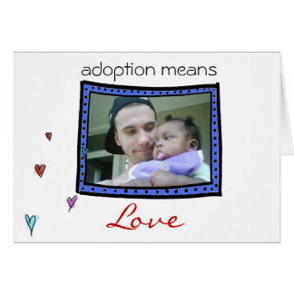 adoption/ baby announcement card