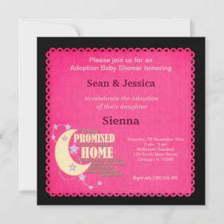Adoption Baby Shower Girl Invitation