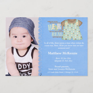 Adoption Boy Announcement