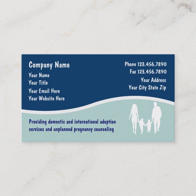 Adoption Business Cards (Front)