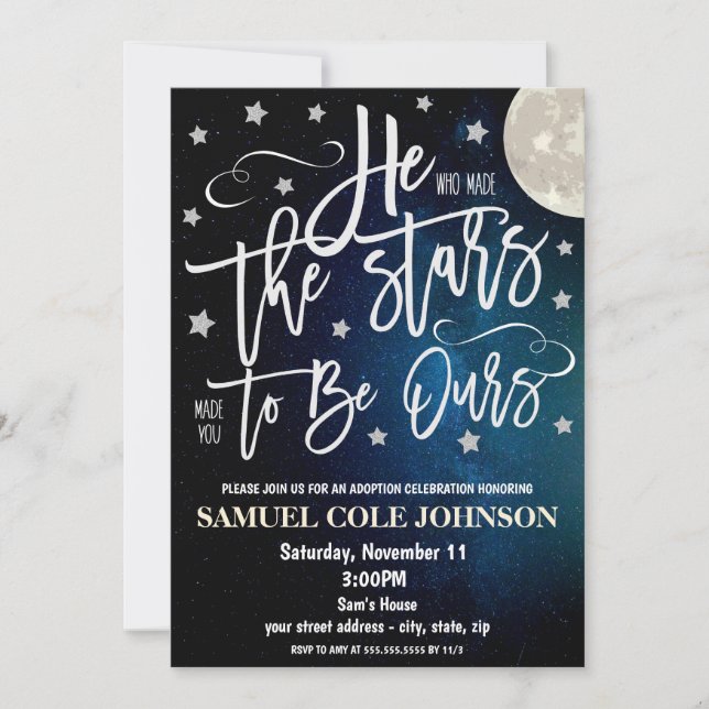 Adoption Celebration Invitation (Front)