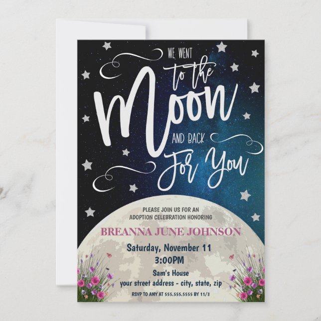 Adoption Celebration Invitation (Front)