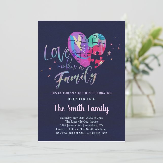 Adoption Celebration / Shower Invitation (Standing Front)