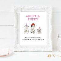 Adoption Centre | Girl Firefighter Party Sign