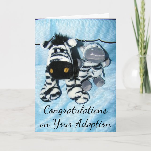 "ADOPTION" CONGRATULATIONS CARD (Front)