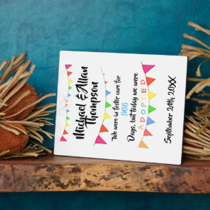 Adoption From Foster Care Announcment gotcha day Plaque