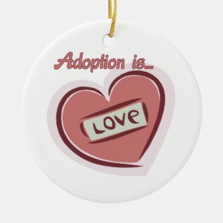 Adoption is Love Ceramic Tree Decoration