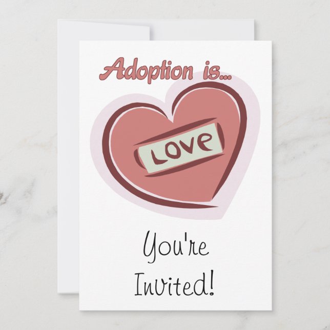 Adoption is Love Invitation (Front)
