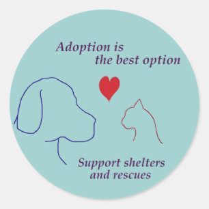 Adoption is the Best Option Classic Round Sticker