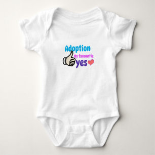 Adoption My Favourite Yes Adoptive Mum Baby Bodysuit