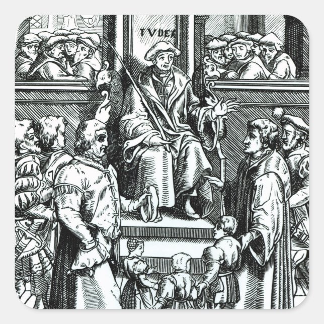 Adoption of orphan children in the Inferior Court Square Sticker (Front)