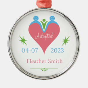 Adoption Ornament Personalized as First Christmas