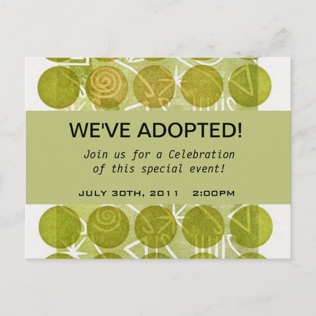 ADOPTION party invitations (Front)