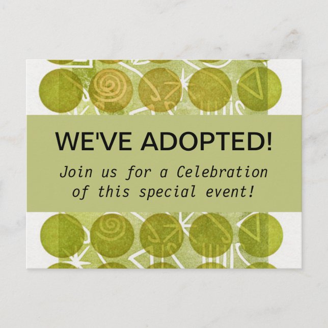 ADOPTION party invitations (Front)