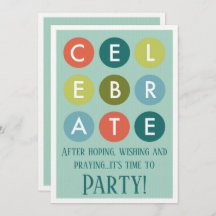 Adoption Party Modern Circles Announcement