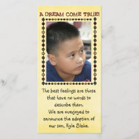 adoption photo card