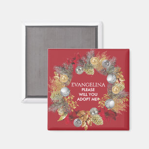 Adoption PLEASE ADOPT ME Bonus Mum Christmas Magnet