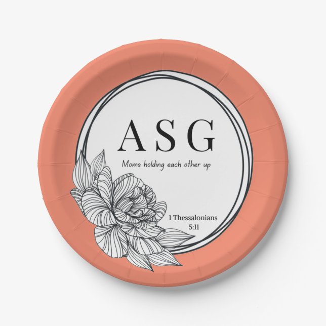 Adoption Support Group Paper Plate (Front)