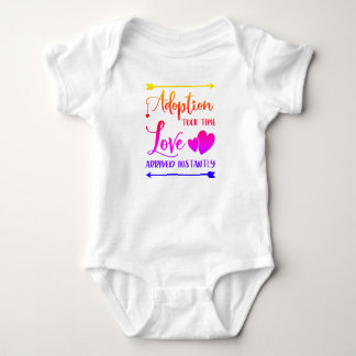 Adoption Took Time, Love Happened Instantly Baby Bodysuit