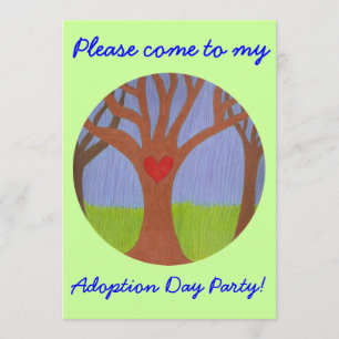 Adoption Tree Adoption Day Party invitation