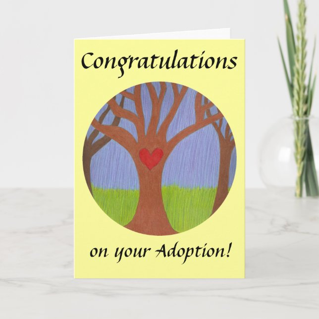 Adoption Tree Congratulations on your Adoption! Card (Front)