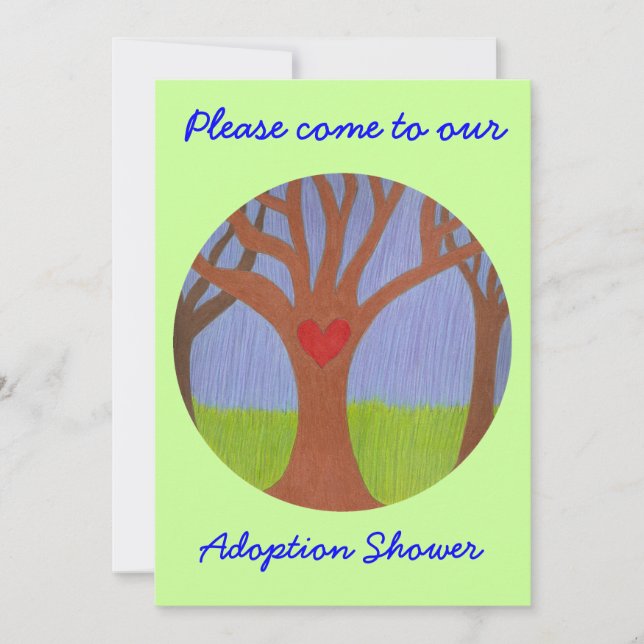Adoption Tree Shower invitation (Front)