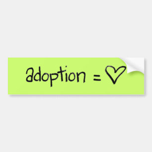 adoptionequalslove bumper sticker