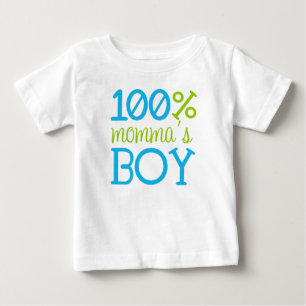Adorable "100% Momma's Boy" T-Shirt