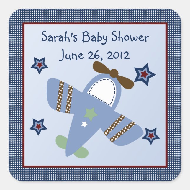 Adorable Aeroplane/Aviator2 Stickers/Envelope Seal (Front)