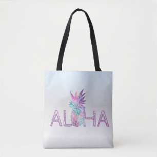 Adorable Aloha Hawaiian Pineapple, Silver Tote Bag