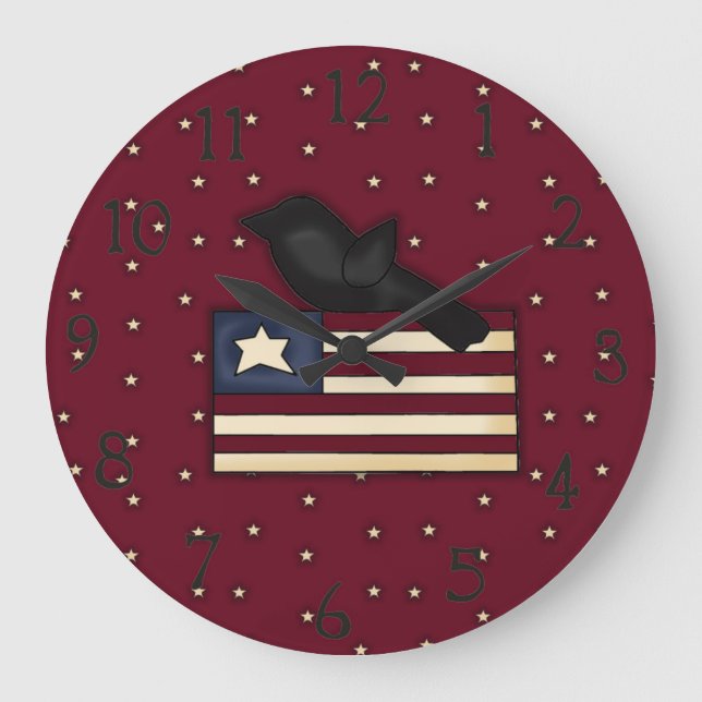 Adorable Americana Wall Clock (Front)