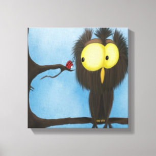 Adorable And Colourful Owl Oliver Canvas Print