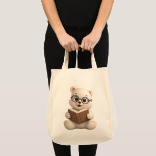 Adorable and Cute Teddy Bear Design Tote Bag
