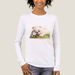 Adorable and Cute Teddy Bear Design Tri-Blend Shirt