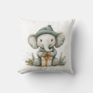 Adorable Animal Christmas Series Baby Elephant Cushion