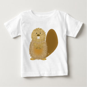 Adorable Animal Drawings: Beaver Baby T-Shirt