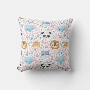 Adorable Animal Faces Cushion