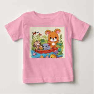 Adorable Animal Friends - Playful Kids T-Shirt