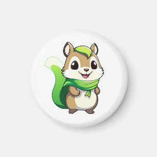 Adorable animal squirrel magnet
