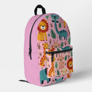 Adorable animal-themed Back to School Printed Backpack