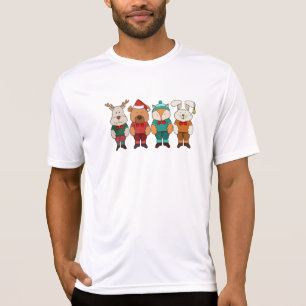Adorable animals ready for winter T-Shirt