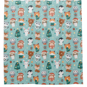 Adorable Animals Shower Curtain
