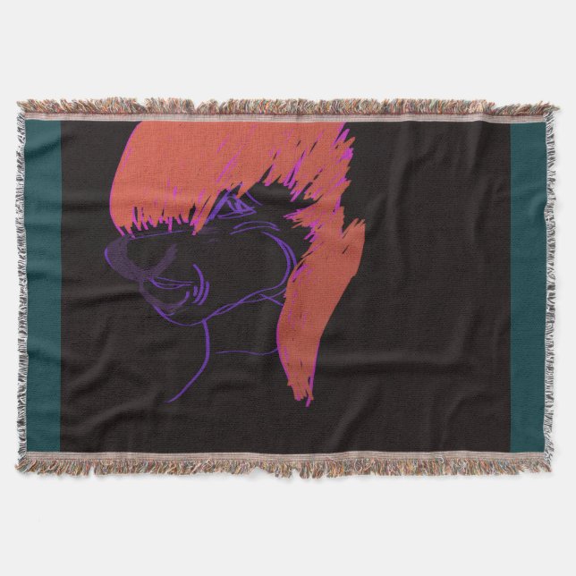 Adorable Animation Character Throw Blanket (Front)