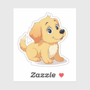 Adorable Anime Puppy, Big Sparkling Eyes, Small