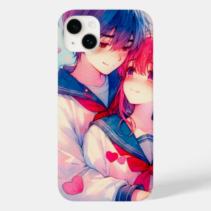 Adorable Anime Themed Valentine's Day Case-Mate iPhone 14 Plus Case