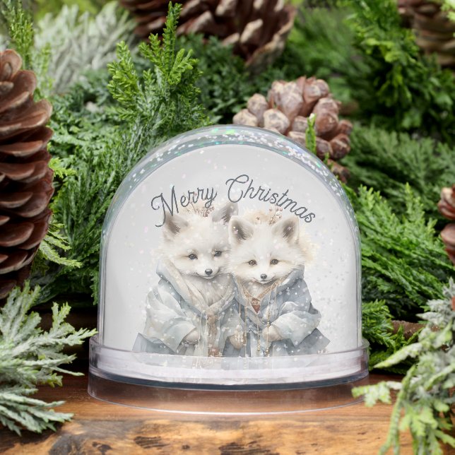 Adorable Artic Fox  Snowglobe (Winter)