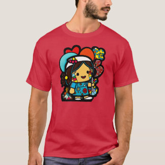 Adorable Asian Nurse toon Perfect Gift for Medical T-Shirt